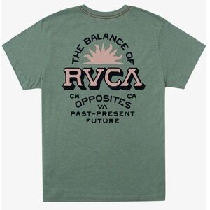 Vintage beach RVCA Oversized Graphic Tee in Green